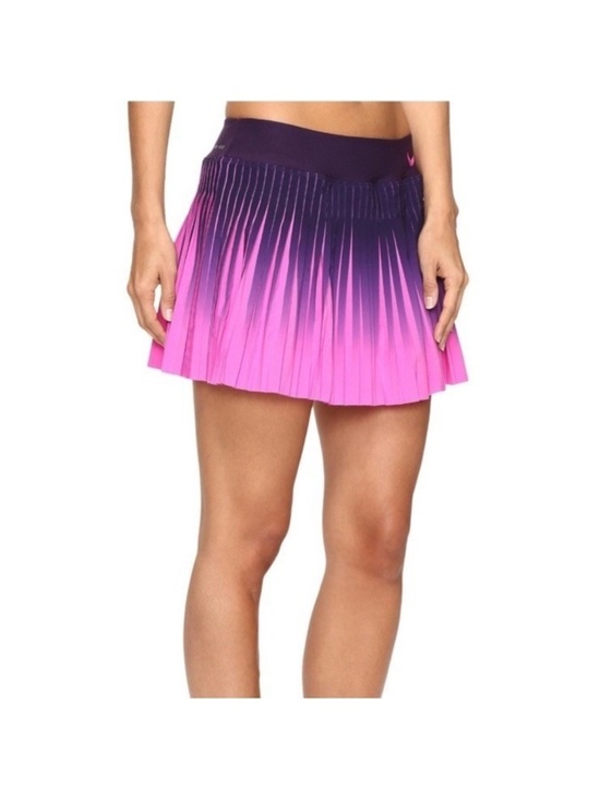 Nike Pants - Nike Women's Small Court Premier Victory Ombre Pleated Tennis Skort Skirt Neon